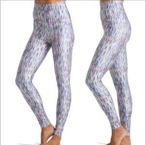 Emily Hsu Pure Barre Women's Watercolor Leggings High Waist Size Small